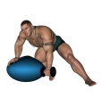 Row - Fitness Ball Single Arm
